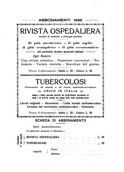 Rivista ospedaliera giornale di medicina e chirurgia