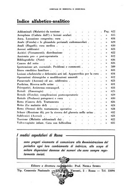 Rivista ospedaliera giornale di medicina e chirurgia