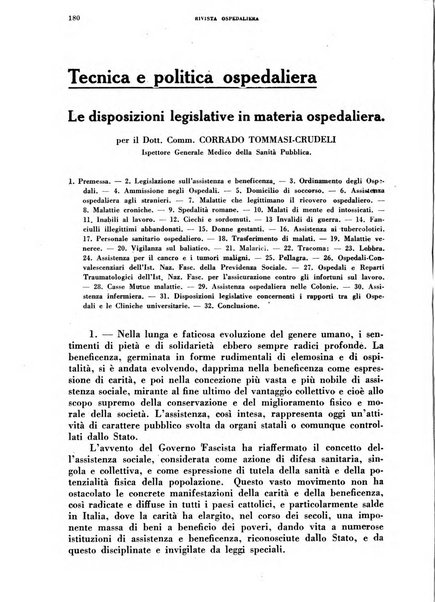 Rivista ospedaliera giornale di medicina e chirurgia