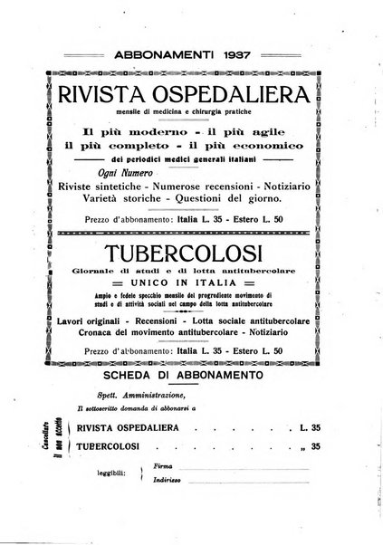 Rivista ospedaliera giornale di medicina e chirurgia