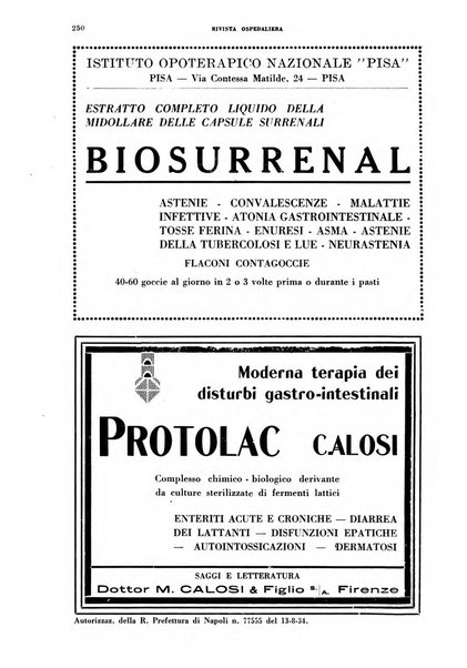 Rivista ospedaliera giornale di medicina e chirurgia