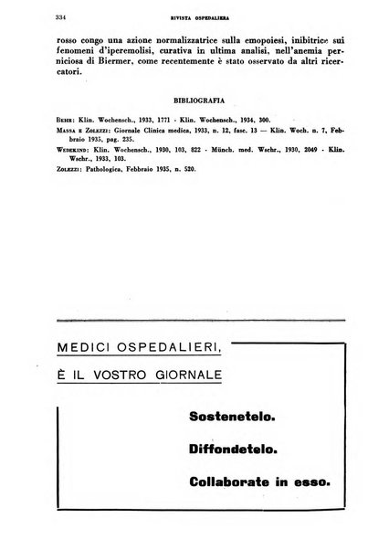 Rivista ospedaliera giornale di medicina e chirurgia