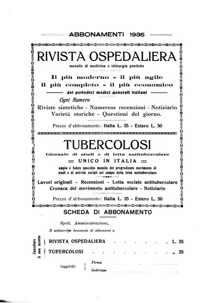 Rivista ospedaliera giornale di medicina e chirurgia