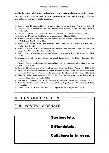 Rivista ospedaliera giornale di medicina e chirurgia