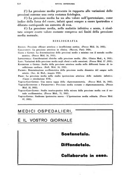 Rivista ospedaliera giornale di medicina e chirurgia