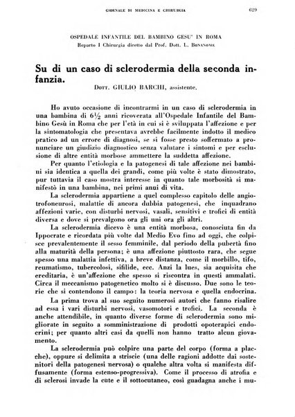 Rivista ospedaliera giornale di medicina e chirurgia