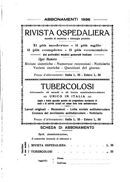 Rivista ospedaliera giornale di medicina e chirurgia