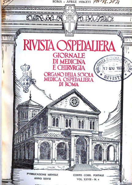 Rivista ospedaliera giornale di medicina e chirurgia