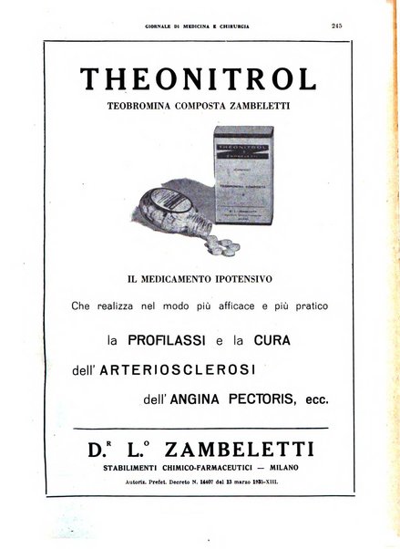 Rivista ospedaliera giornale di medicina e chirurgia