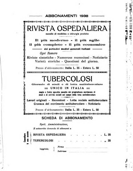 Rivista ospedaliera giornale di medicina e chirurgia