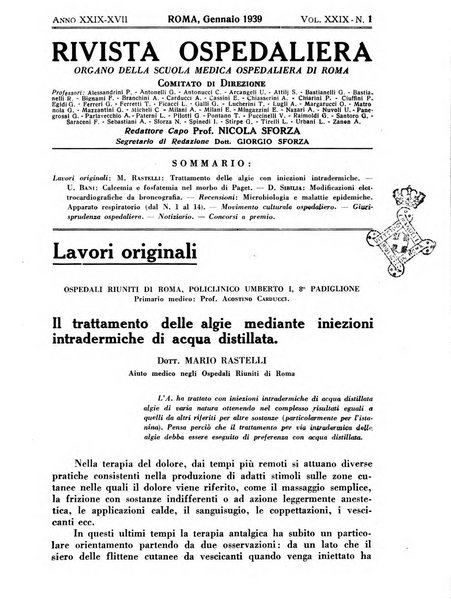 Rivista ospedaliera giornale di medicina e chirurgia