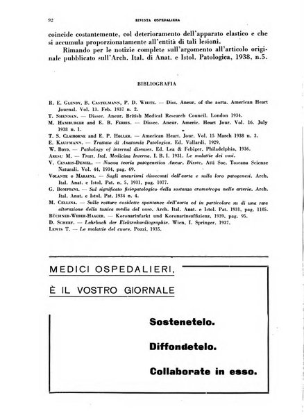 Rivista ospedaliera giornale di medicina e chirurgia