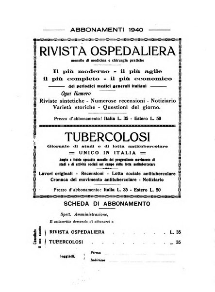 Rivista ospedaliera giornale di medicina e chirurgia