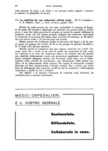 Rivista ospedaliera giornale di medicina e chirurgia