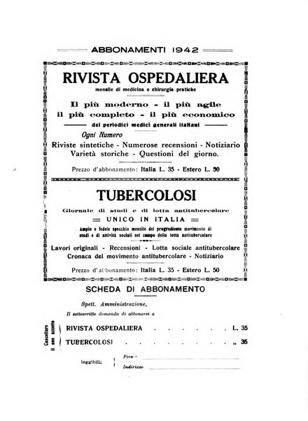 Rivista ospedaliera giornale di medicina e chirurgia