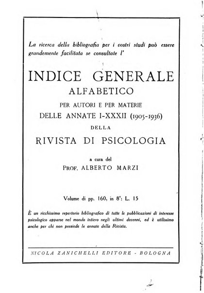 Rivista di psicologia normale e patologica Organo della Societa Italiana di Psicologia