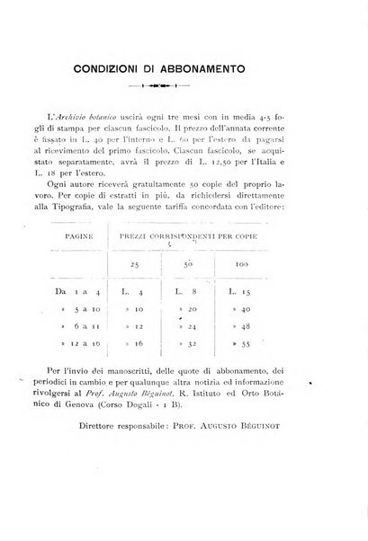 Archivio botanico per la sistematica, fitogeografia e genetica