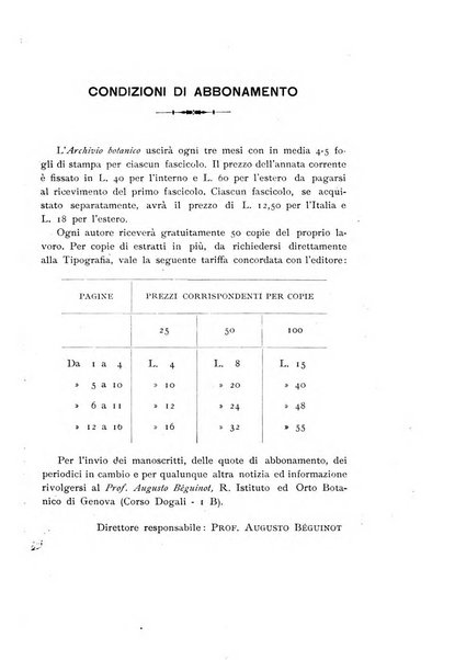 Archivio botanico per la sistematica, fitogeografia e genetica