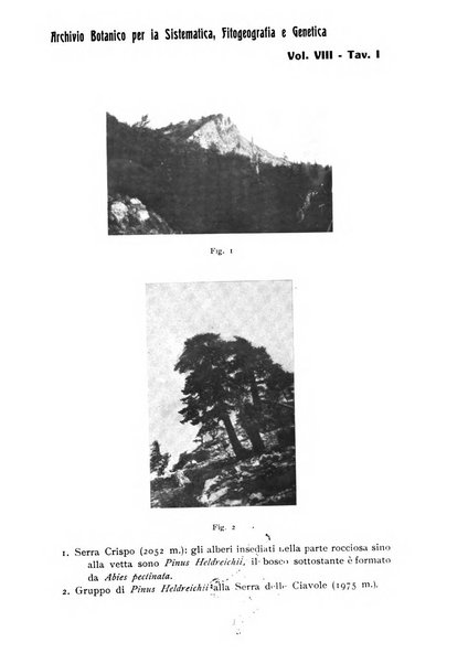 Archivio botanico per la sistematica, fitogeografia e genetica