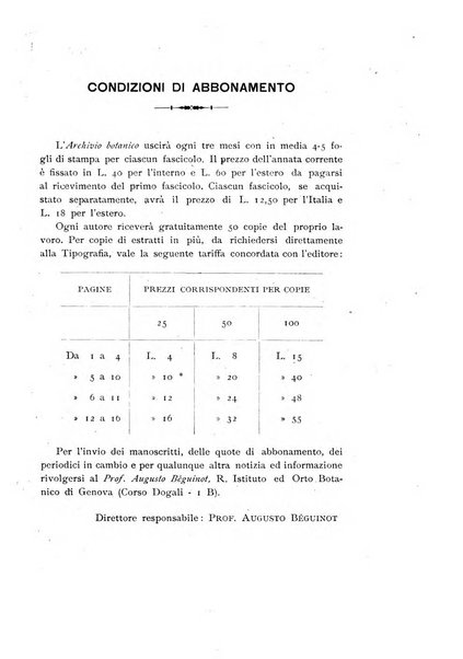 Archivio botanico per la sistematica, fitogeografia e genetica