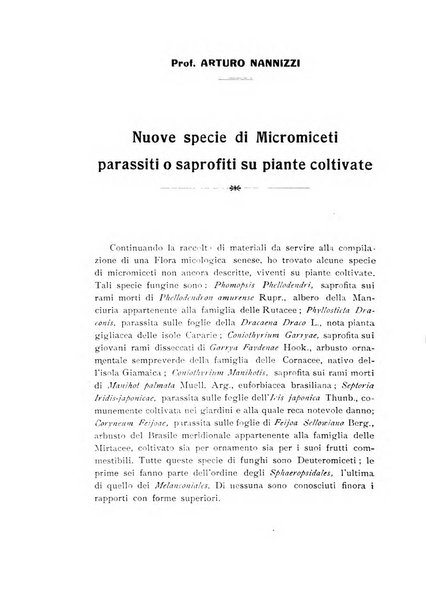 Archivio botanico per la sistematica, fitogeografia e genetica