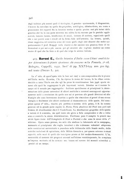 Archivio botanico per la sistematica, fitogeografia e genetica