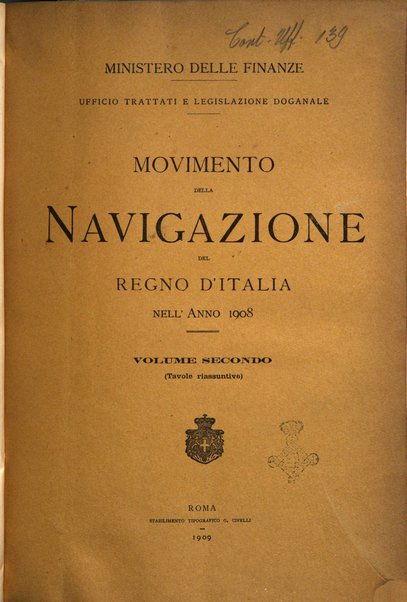 Movimento della navigazione del Regno d'Italia nell'anno ...