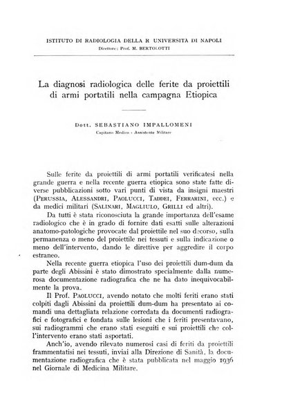 Annali di radiologia diagnostica