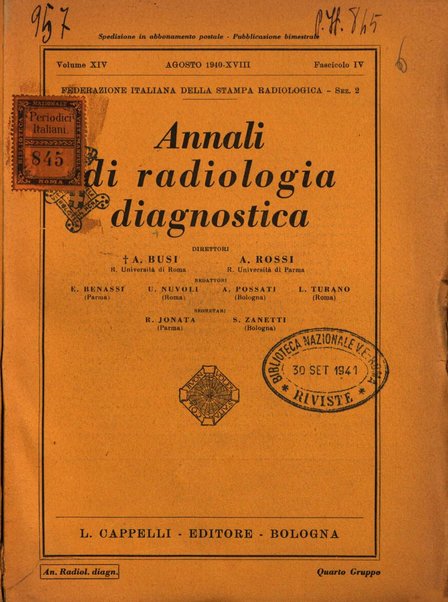 Annali di radiologia diagnostica