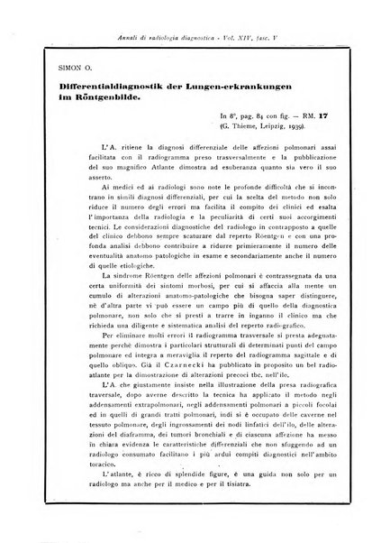 Annali di radiologia diagnostica