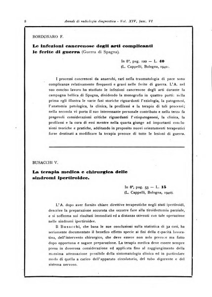 Annali di radiologia diagnostica