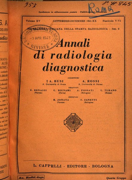 Annali di radiologia diagnostica