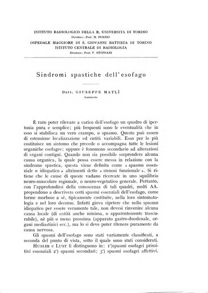 Annali di radiologia diagnostica