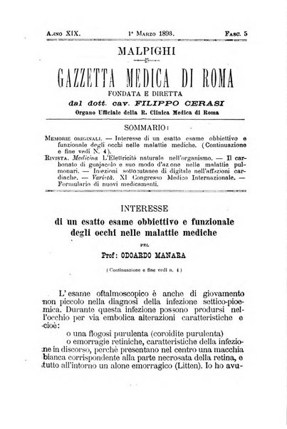 Gazzetta medica Malpighi