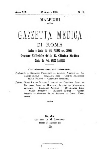 Gazzetta medica Malpighi