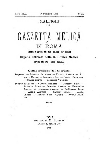 Gazzetta medica Malpighi