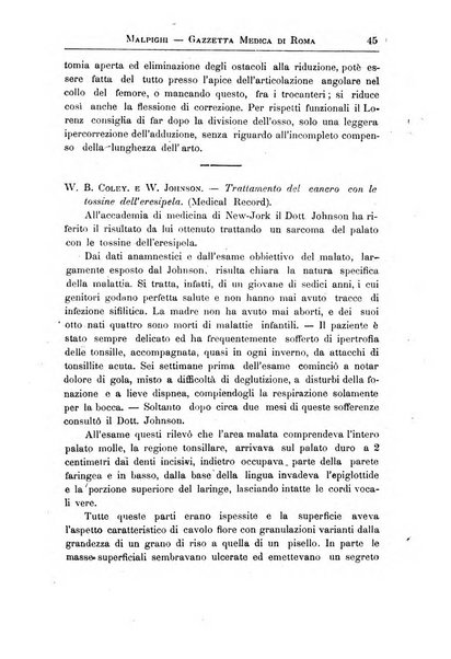 Gazzetta medica Malpighi