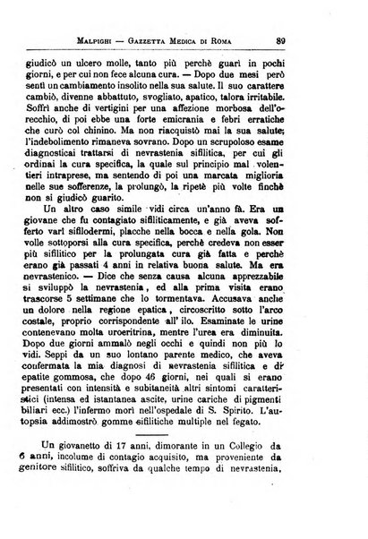 Gazzetta medica Malpighi