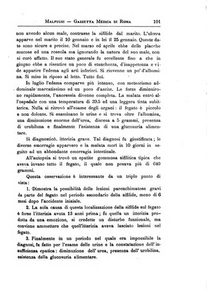 Gazzetta medica Malpighi