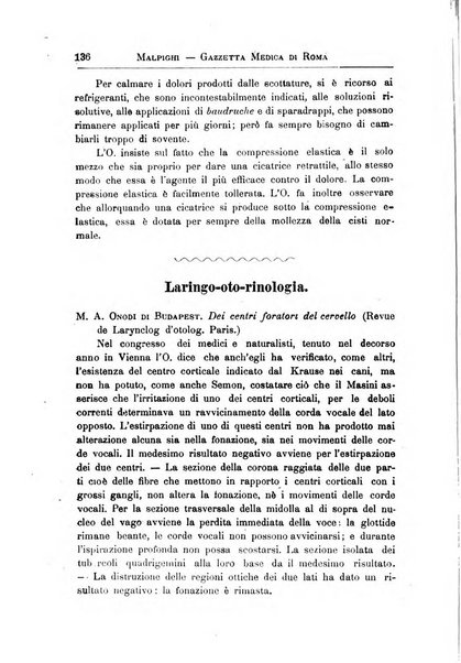 Gazzetta medica Malpighi