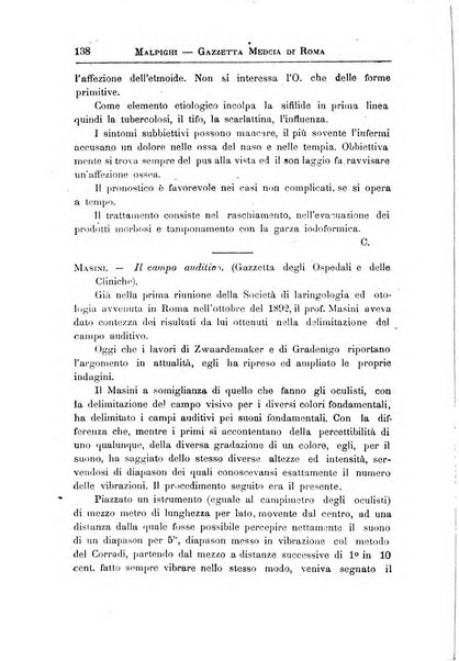 Gazzetta medica Malpighi