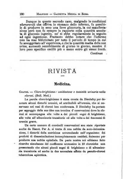 Gazzetta medica Malpighi