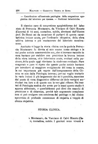 Gazzetta medica Malpighi