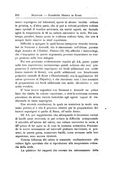 Gazzetta medica Malpighi