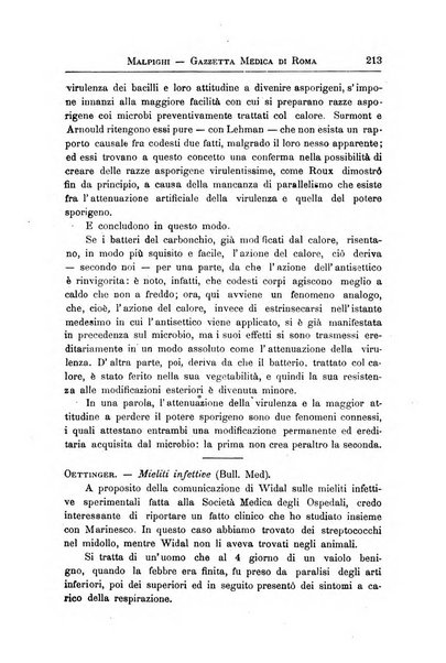 Gazzetta medica Malpighi