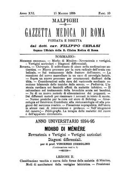 Gazzetta medica Malpighi