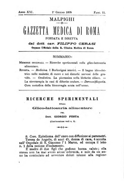 Gazzetta medica Malpighi