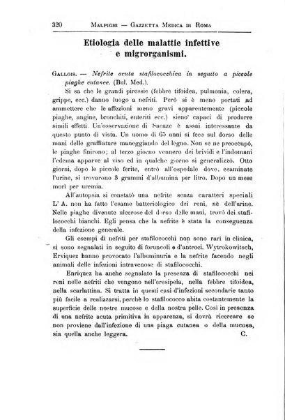 Gazzetta medica Malpighi