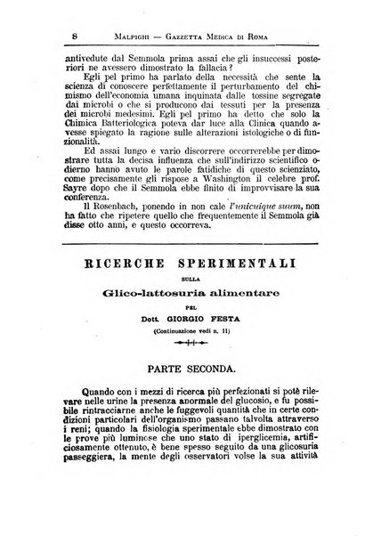 Gazzetta medica Malpighi