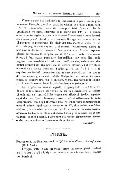 Gazzetta medica Malpighi